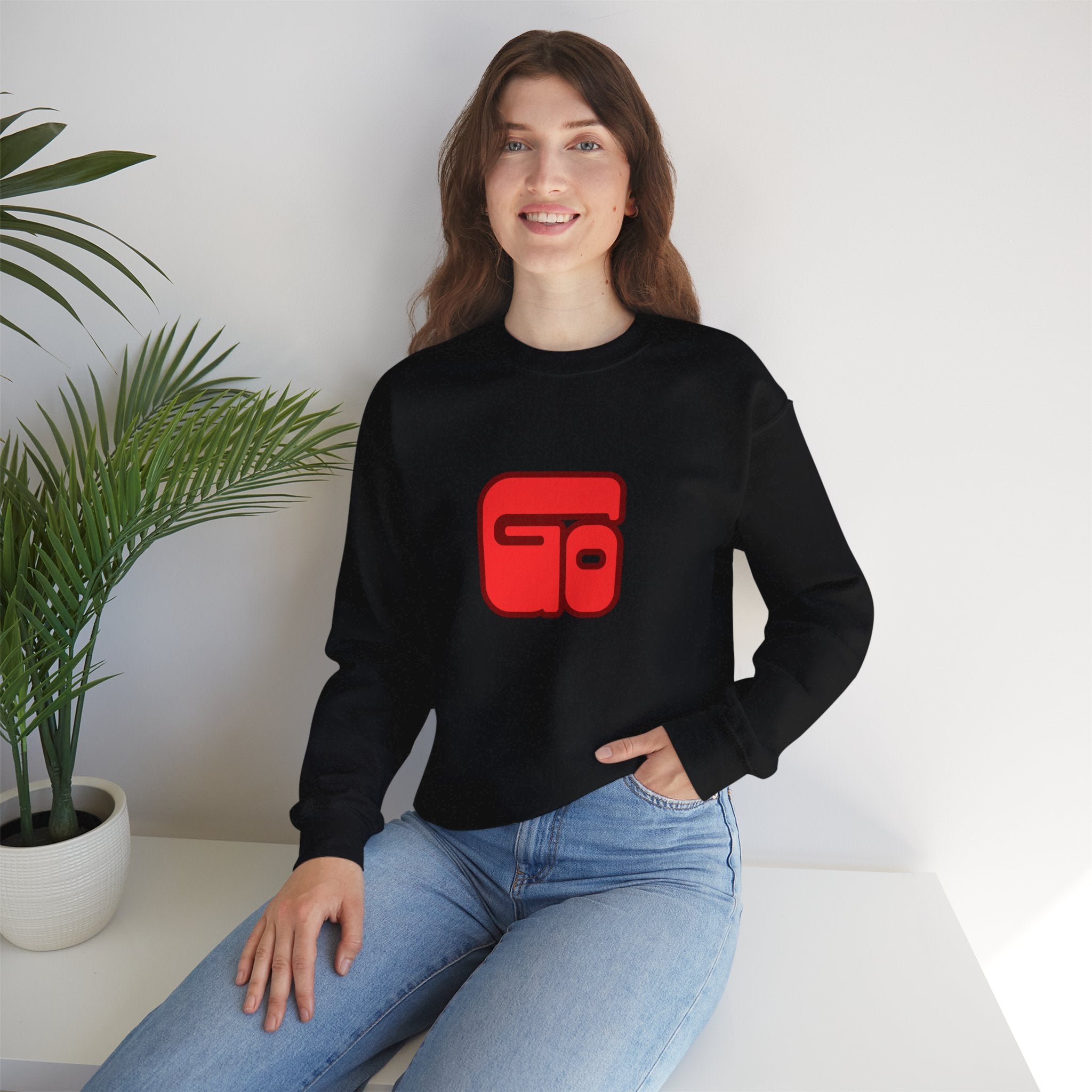 Retro Go, Be The Church Crewneck Sweatshirt, Casual Apparel, Streetwear Style, Gift for Him/Her, Cozy Layer for Every Occasion