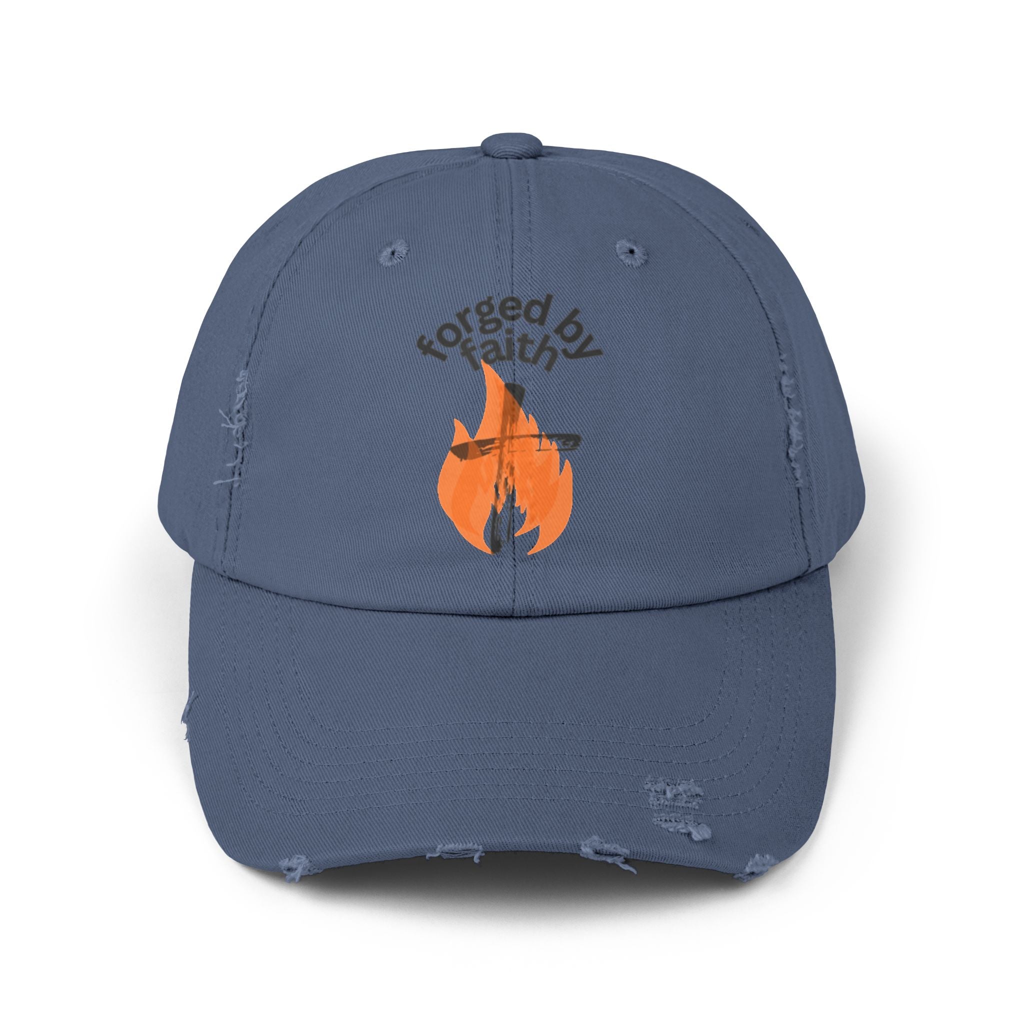 Faith-Inspired Distressed Cap - Unisex Faith Hat, Casual Outdoor Accessory, Gift for Friends, Everyday Wear, Summer Style