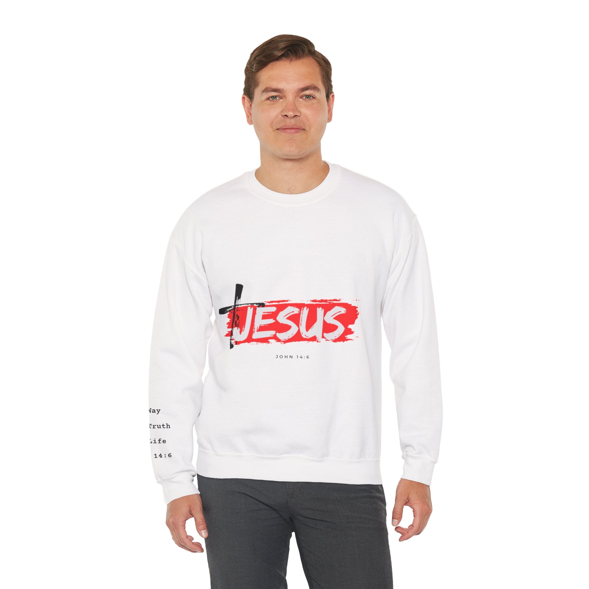 Faith-Inspired Crewneck Sweatshirt, Unisex Christian Apparel, Inspirational Gift, Cozy Religious Fashion, Perfect for Church Events