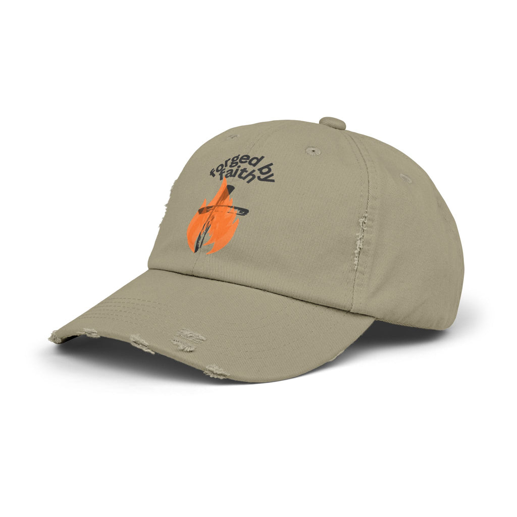 Faith-Inspired Distressed Cap - Unisex Faith Hat, Casual Outdoor Accessory, Gift for Friends, Everyday Wear, Summer Style