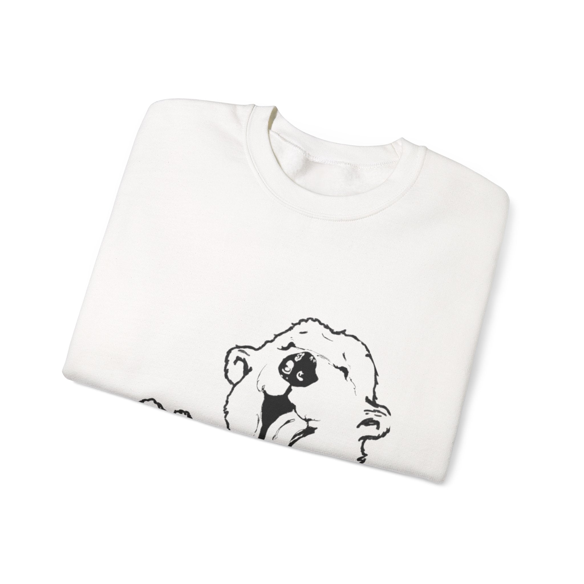 Grandma Lucy's Happy Bear  Crewneck Sweatshirt | Cozy Streetwear, Unisex Gift, Animal Lover Apparel, Casual Vibes, Everyday Comfort