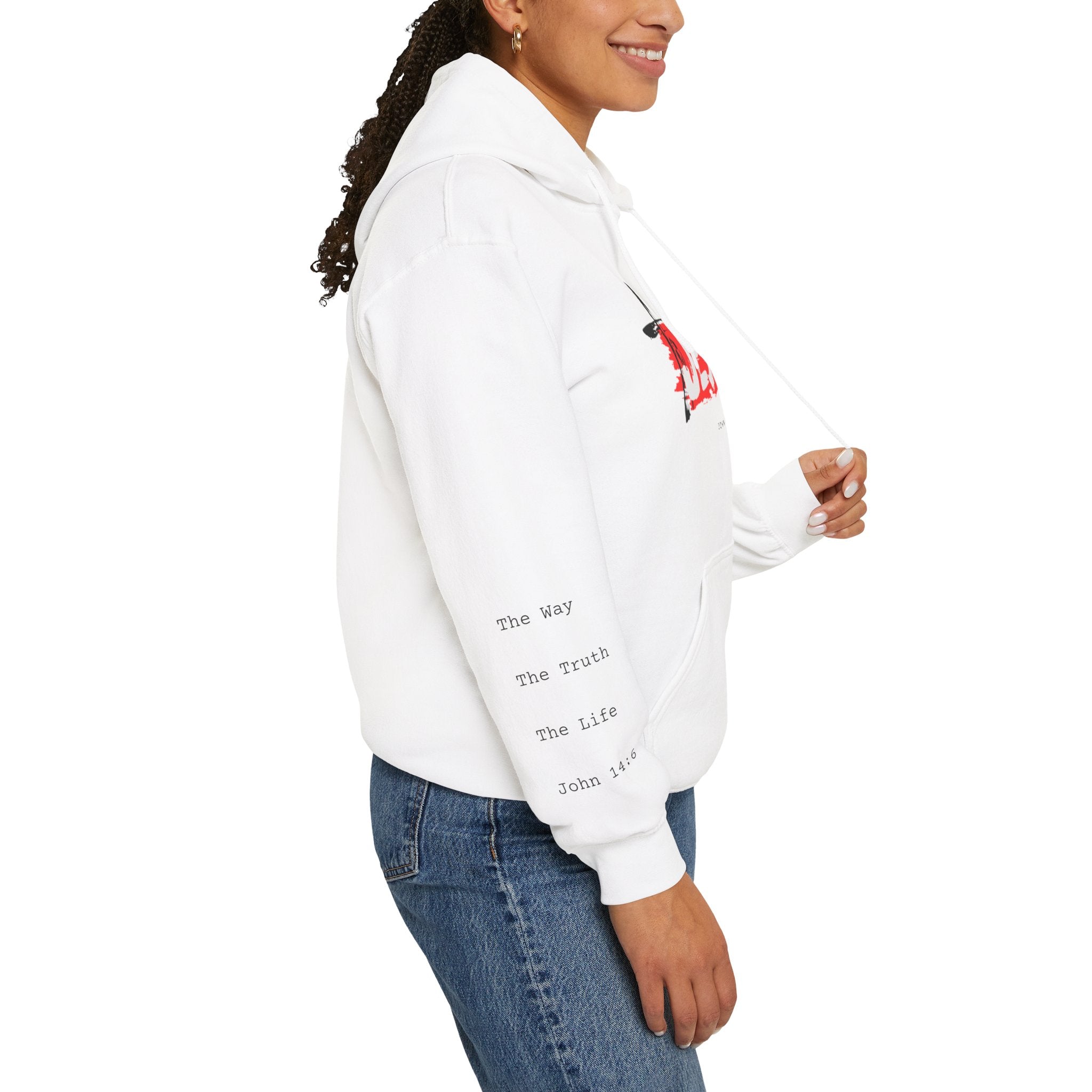 Faith-Inspired Hooded Sweatshirt for Everyday Comfort, Christian Apparel, Cozy Hoodie for Spiritual Journeys, Gift for Believers, [...]