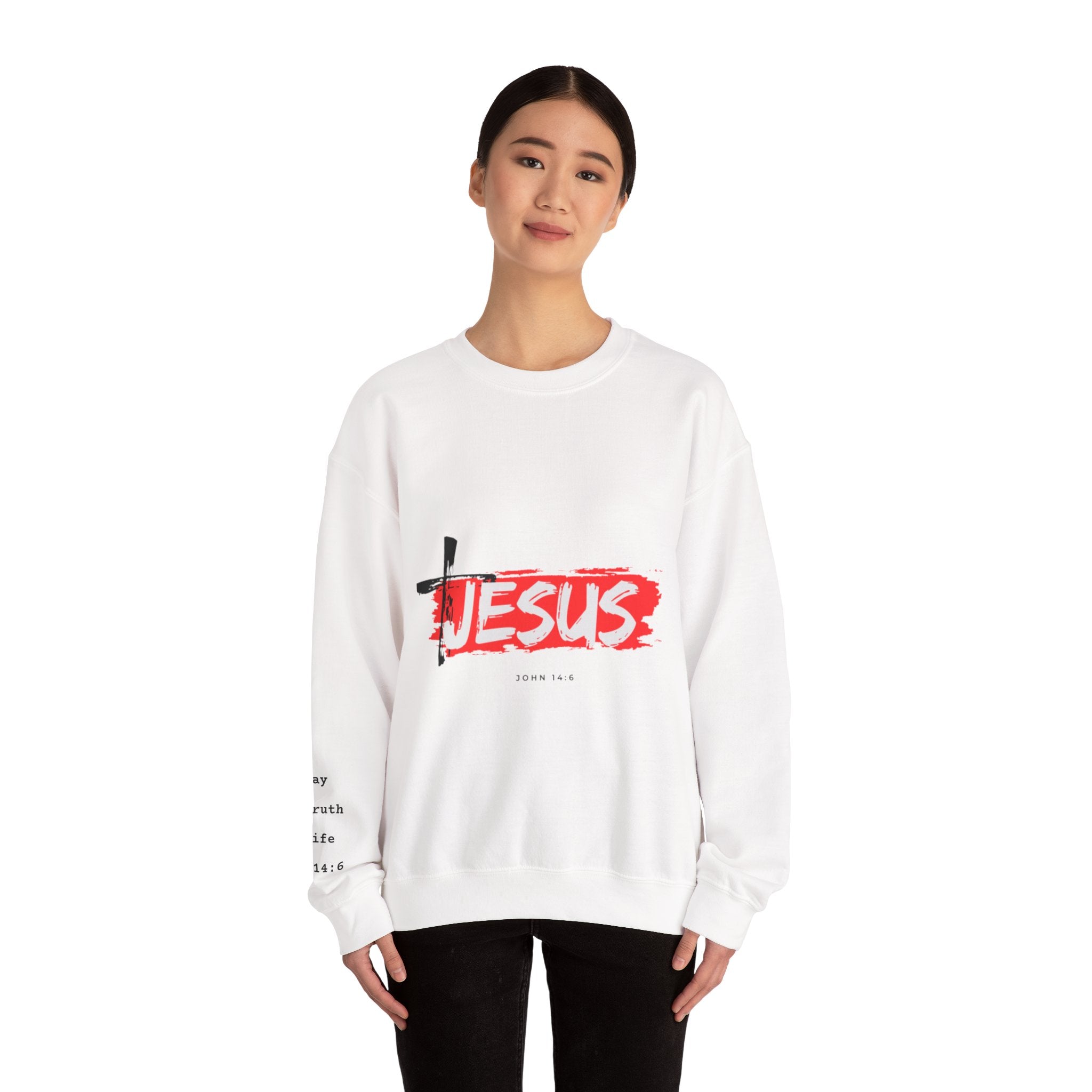 Faith-Inspired Crewneck Sweatshirt, Unisex Christian Apparel, Inspirational Gift, Cozy Religious Fashion, Perfect for Church Events