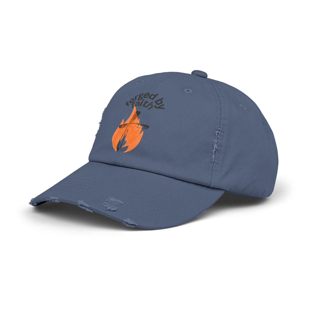 Faith-Inspired Distressed Cap - Unisex Faith Hat, Casual Outdoor Accessory, Gift for Friends, Everyday Wear, Summer Style